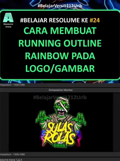 Cara Membuat Efek Outline Rainbow di Resolume