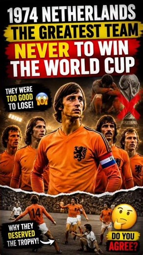 Why 1974 Netherlands Was the Greatest Team That Never Won the World Cup 😢🏆 #uefafinals #uefaeuro