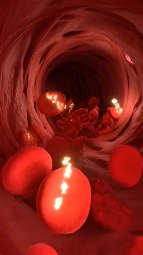 heart blood circulation animation