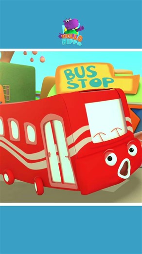 Bus Finger Family #shorts #nurseryrhymes #kidssong #hellohippo