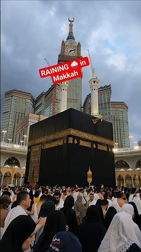 Makkah Live Rain Today 🌧😍#shorts #ytshorts #shortsfeed #rain #makkah