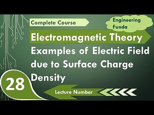 Examples of Electric field due to Surface Charge Density; #ElectricField; #SurfaceChargeDensity Video Lecture | Crash Course for GATE ECE (English) - Electronics and Communication Engineering (ECE)