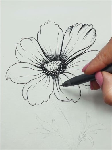 Quick and Easy Hyper-Realistic Spring season Flowers #drawing #art
