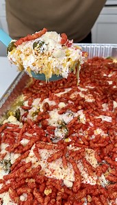 123K views · 790 reactions | Potluck Side Dish Everyone Will Love! Danny N shows us how to make a delicious spicy side dish using, golden corn, cream cheese, mexican style blend shredded cheese, jalapeño peppers, tajin, cacique creama mexicana, queso cotija molido and flamin hot Cheetos. | Danny N’s Kitchen | Facebook