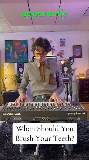 32K views · 1.4K reactions | A lot of tooth-related content recently. Spring must finally be here! #music #tooth #content #brushing #teeth | Jazz Emu | Facebook