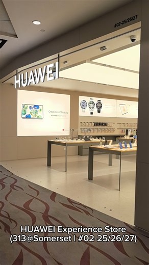 he HUAWEI Experience Store at 313@Somerset is officially reopened for retail services with a brand new look! 🎉 Come visit us and explore our refreshed space, designed to serve you better. 📍 Address: #02-25/26/27, 313@Somerset 🕒 Opening Hours: 11:00 AM - 09:00 PM Please note: HUAWEI Service Center will only be available at our Westgate outlet for now. | Huawei Mobile