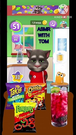 talking tom mukbang, Takis blue heat, Cheetos flaming hot, Funyuns flaming hot, episode 490