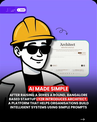 Lyzr has launched Architect, a text to agent platform designed to help enterprises build enterprise grade agentic systems using natural language prompts. Built on its Agentic OS, the platform generates complete system environments including user interfaces, database integrations, governance controls, and orchestration logic. The company says the move aims to help organizations move beyond AI pilots and deploy production ready AI agents with security and compliance built in. 👉 Turning AI Ideas i
