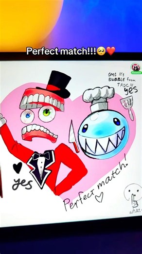 Perfect match!!!🥺❤️App:Drawly #theamazingdigitalcircus #drawly #tadc #bubble #digitalcircus #caine