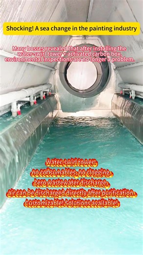 Innovative Water-Swirl Tower for Painting Industry