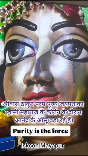 श्रीवास ठाकुर परम पूज्य जयपताका स्वामी महाराज के कीर्तन के दौरान आनंद के आँसू बहा रहे हैं। #kirtan