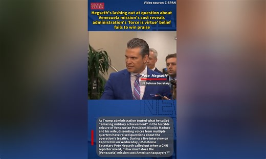 Hegseth’s lashing out at question about Venezuela mission’s cost reveals administration’s ‘force is virtue’ belief fails to win praise