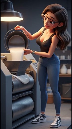 How Paper Is Made in 25 Seconds 🌳➡️📄