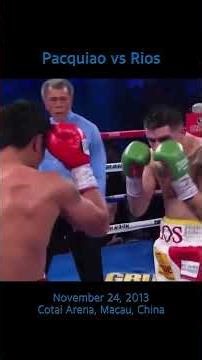 Pacquiao vs Rios #boxing #classicboxing #classicfight #contactsports