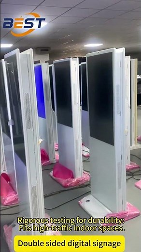 double-sided vertical digital signage #digitaladvertising