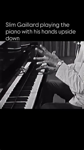 Slim Gaillard playing the piano with his hands upside down (1962) #slimgaillard @legendarymusicianschannel | History of Music