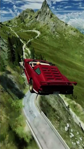 BeamNG.drive Long Fly dead #shorts #beamngdrive #crash