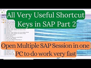 All Very Useful Shortcut Keys in SAP | Part 2