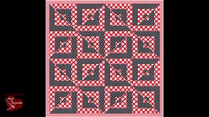 With turnabout patchwork the same set of fabric pieces are rotated and rearranged to make multiple quilt blocks. With just a few fundamental blocks, you can use this technique to create a vast range of designs. Normally squares or rectangles are the building blocks for this technique but in this instance we'll cut across the diagonal with spectacular results. As you can see this simple technique produces beautiful, elaborate quilts with designs that are visually pleasing and appear to be far mor