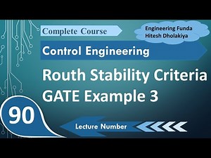 3 Routh Stability Criterion: Steps, Process, and GATE Example in Control Systems