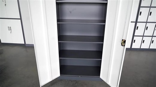 ISO-certified Fireproof Steel Filing Cabinet Swing Door Space-Saving Lockable Metal Storage Cabinet for Home Office School