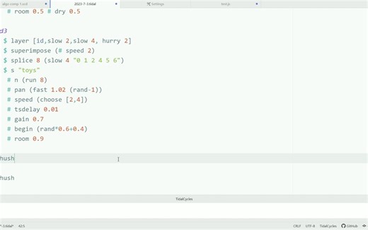 [live coding] Tidal的sample系统真的好玩疯了