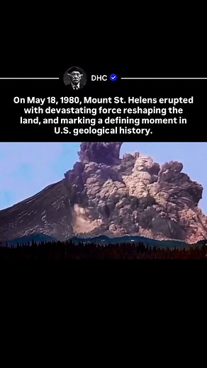 Daily History Clips | DHC on Instagram: "The 1980 eruption of Mount St. Helens remains one of the most powerful natural disasters in American history. A colossal blast, triggered by a landslide, wiped out forests, altered the volcano’s shape, and left a crater that still stands as a reminder of nature’s force. 👉 Join the community @dailyhistoryclips for iconic and famous footage that shaped our history! 🌍 #MountStHelens #1980Eruption #VolcanoHistory #NaturalDisasters #USHistory #HistoricalFoot