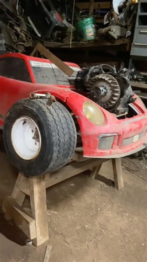 My garage & 2 of my long time projects🤩🔧 #offroad #garage #atv #mods #porsche