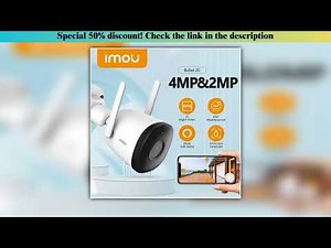 Unboxing IMOU 4MP 2MP Bullet 2C Wifi Camera Automatic Tracking Weatherproof AI Human Detection Outd