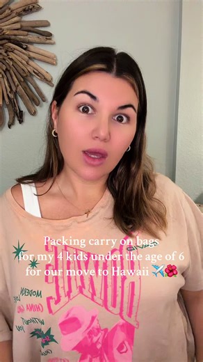Packing carry on bags for my 4 littles under the age of 6 for a 12 hour flight. Only 2 more days till we move from Georgia to Hawaii ✈️🌺🤙🏻 @OLLY Wellness @target @Magic Spoon @Honest #moving #travel #packing #bigfamily #hawaiitiktok Update: Need 1k followers to add my LinkTree account... go to my instagram: Michelleellisss and my link is there 🫶🏼