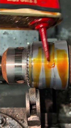 🔥 Satisfying Thread Cutting on a Heavy Shaft | Amazing Lathe Machine Work