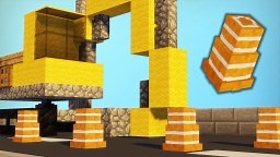 Minecraft - How To Make A Traffic Cone Minecraft Map