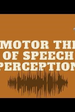 THE MOTOR THEORY OF SPEECH PERCEPTION- the simplest explanation
