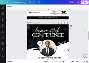 Church & Ministry Events Customizable Canva Flyer | Brown Edition | Christian Church Instagram Templates and Flyers - Etsy