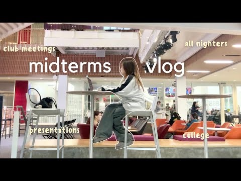 midterms EXAM week💻: all nighters, boba runs, library grind