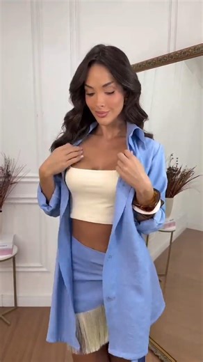 The perfect🥀 Our Wrap Mini Skirt Cream-Colored Fringe or Tassel Hem✨ #shorts #ootd #fashion #dress