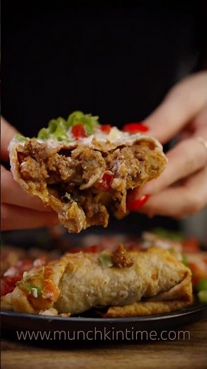 Beef Chimichanga Recipe - Munchkin Time