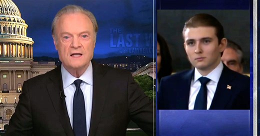 Lawrence O’Donnell rips Barron Trump as ‘more spoiled than a princess’ for not going to war