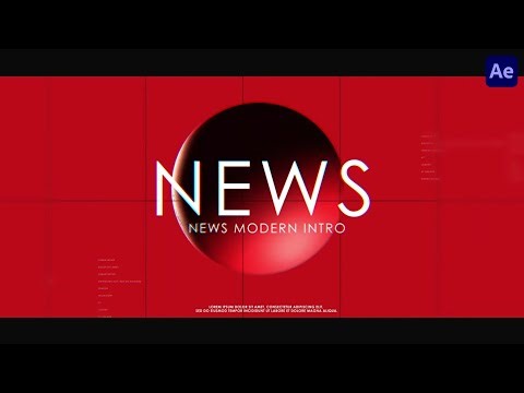 News Intro 🌐 After Effects Template