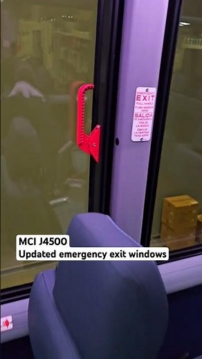 Updated emergency exit windows for the #MCI J4500