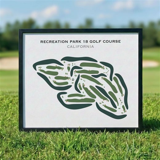 Recreation Park 18 Golf Course, CA | Golf Course Map, Golf Map, Golfer Gift for Him, Scorecard Layout, Golfer Boyfriend Gift,art Print Decor - Etsy