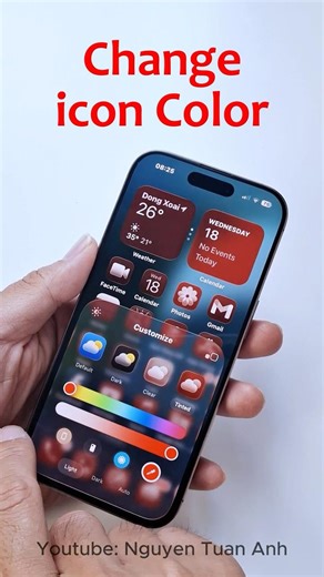 iOS: change icon color on iphone