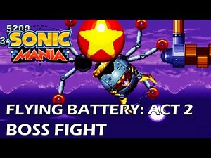 Sonic Mania - Flying Battery Zone: Act 2 Boss Fight