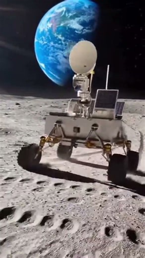 😱Lunar Rover Explores The Moon's Surface in Stunning Details🌎#space #nasa