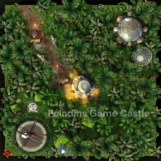 Jungle Crash Animated VTT RPG Map