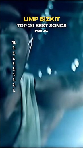 LIMP BIZKIT TOP 20 BEST SONGS (PART 2/2). #limpbizkit #top10 #song #popular #list
