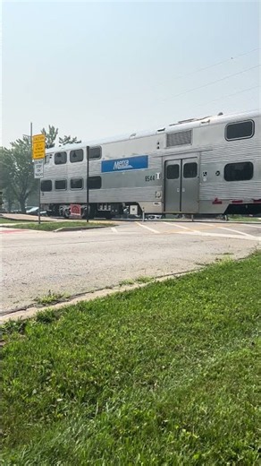 Metra departs #train #railroad #metra