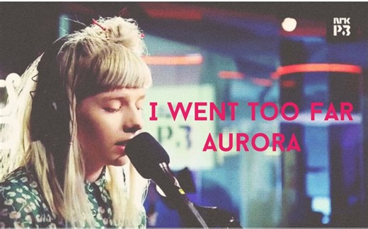 Aurora Aksnes -I went too far(Live on P3Christine)