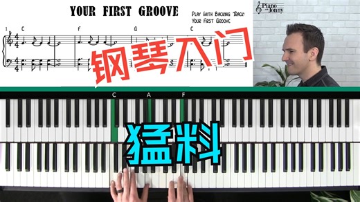 【PianoWithJonny】Level 1 First Keys 钢琴入门 认识键盘【中字】