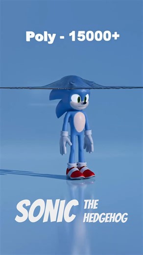 3D Cloth Simulation - SONIC ASMR for eyes 🔥👁